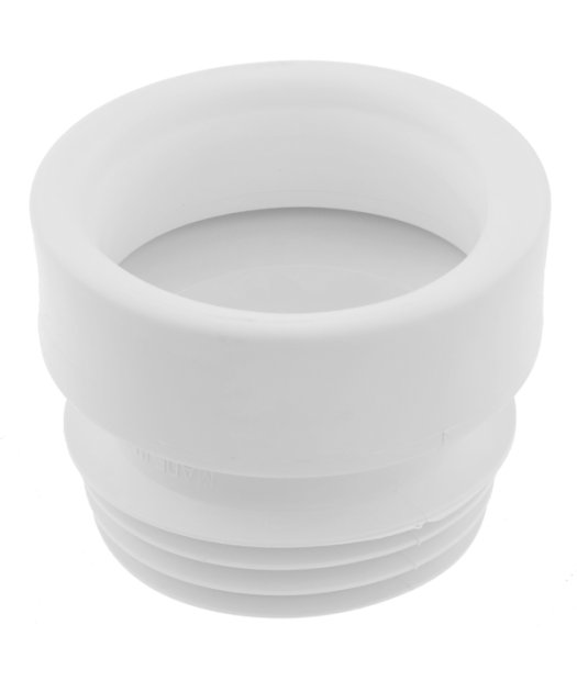 manguito wc adf flexible labiado blanco recto d.110