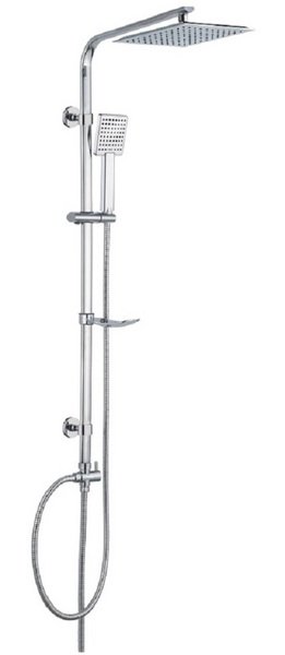 Comprar Columna de ducha termostática cuadrada (latón y acero inoxidable)  online